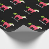 Papier Cadeau Horseradish Funny Horse Pun Dark BG (Coin)
