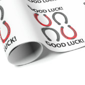 Papier Cadeau Horseshoe Good Luck Horseshoe (Coin rond)