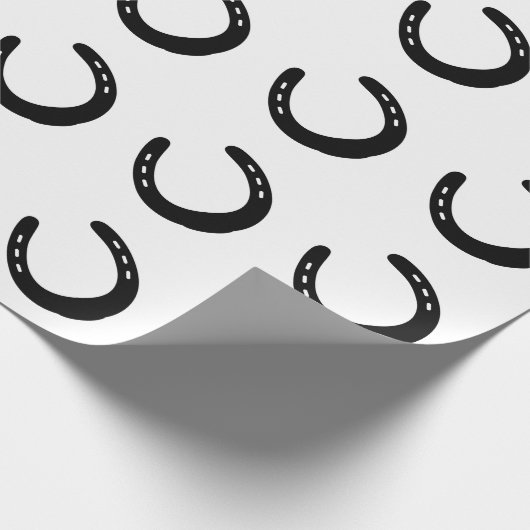 Papier Cadeau Horseshoette Silhouette Cheval équestre Lover Cowb (Coin)