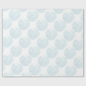 Papier Cadeau Hortensia de bleus layette (Plat)