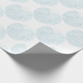 Papier Cadeau Hortensia de bleus layette (Coin)