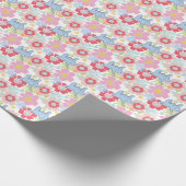 Papier Cadeau Horton Entend Un Qui | Motif à fleurs Pastel (Coin)