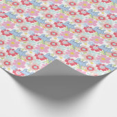 Papier Cadeau Horton Entend Un Qui | Motif à fleurs Pastel (Coin)