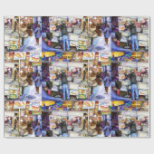 Papier Cadeau Hot Dog God, New York (Plat)