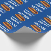Papier Cadeau Hot Dog Me Rend Heureux Hot Dog (Coin)