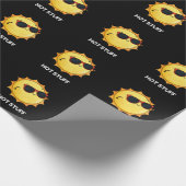 Papier Cadeau Hot Stuff Funny Sun Pun Dark BG (Coin)