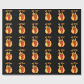 Papier Cadeau Hot Stups Funny Red Hot Chili Pepper Pun Dark BG (Plat)