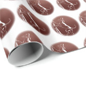 Papier cadeau Hound Dog Wrapping Papier de chasse (Coin rond)