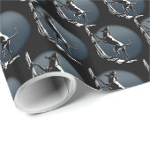 Papier cadeau Hound Dog Wrapping Papier de chasse  (Coin rond)