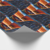 Papier Cadeau Hound noir afghan (Coin)