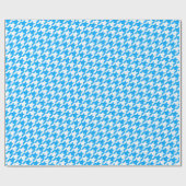 Papier Cadeau Houndstooth bleu (Plat)