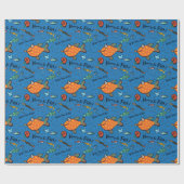 Papier Cadeau Hourra pour le motif de poissons (Plat)