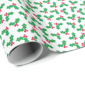Papier Cadeau Houx (Coin rond)