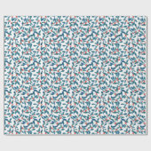 Papier Cadeau Houx d'hiver (Gelée) (Plat)