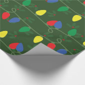 Papier Cadeau Houx et lumières (Coin)