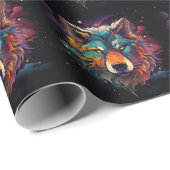 Papier Cadeau Howl cosmique (Coin rond)