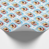 Papier Cadeau Howlidays heureux Pekingese (Coin)