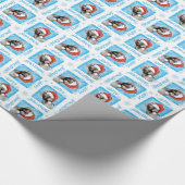 Papier Cadeau Howlidays heureux Weimaraner (Coin)