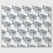 Papier Cadeau Howling Wolf (Plat)