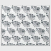 Papier Cadeau Howling Wolf (Plat)