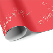 Papier Cadeau Hppy Valentine's Day gift wrapping (Coin rond)