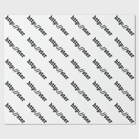 Papier Cadeau http://ster / code html (Plat)