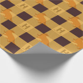 Papier Cadeau HUFFLEPUFF™ Check Plaid Motif (Coin)