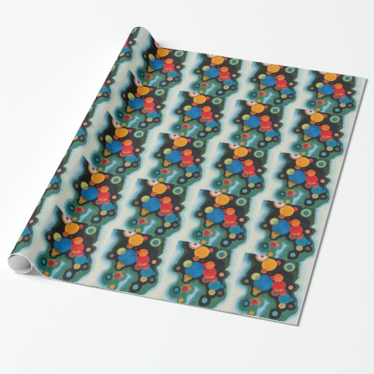 Papier Cadeau Huile Abstraite de Kandinsky Deepened Impulse sur (Déroulé)