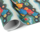 Papier Cadeau Huile Abstraite de Kandinsky Deepened Impulse sur  (Coin rond)