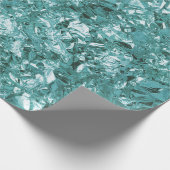 Papier Cadeau Huile d'aluminium Turquoise vert aquatique (Coin)