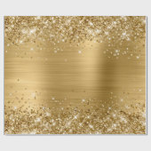 Papier Cadeau Huile Ombre Or Glittery (Plat)