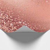 Papier Cadeau Huile Rose Simulée Et Texture Parties scintillant (Coin)