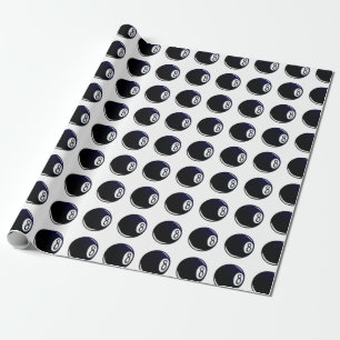 Papier Cadeau Huit Balles Isolées