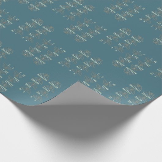 Papier Cadeau Huit Hanoukka Nights Wrapper Paper (Coin)