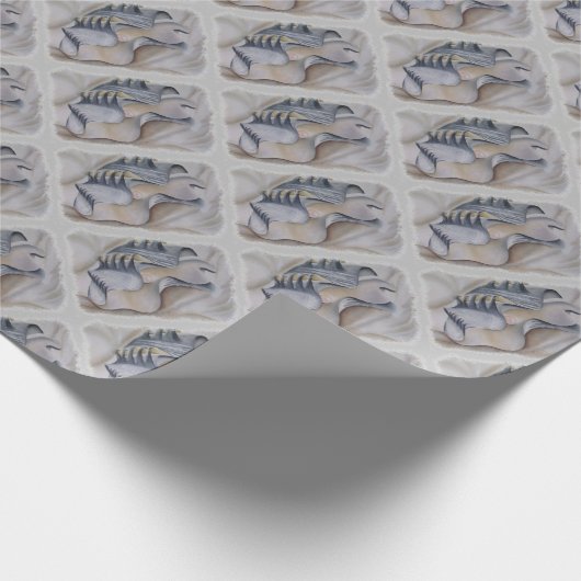 PAPIER CADEAU HUÎTRE SHELL AVEC LA PERLE (Coin)