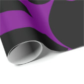 Papier Cadeau Humeur violette et noire (Coin rond)
