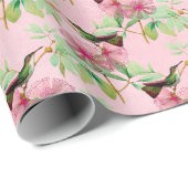 Papier Cadeau Humming Birds Series Design Quinze (Coin rond)