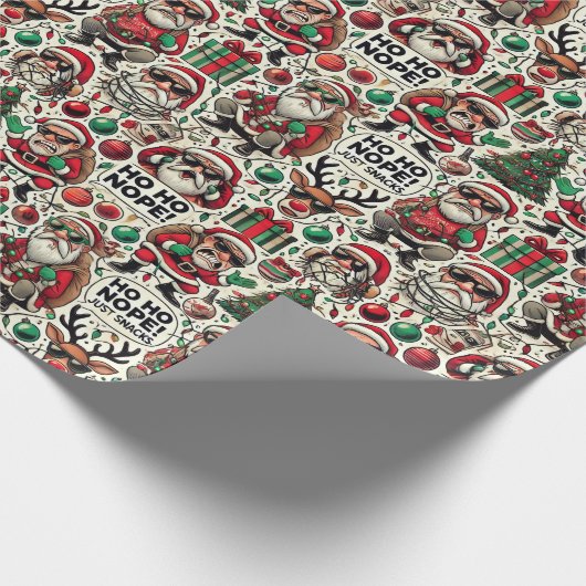 Papier Cadeau Humorous Satirical Christmas Wrapping Paper (Coin)