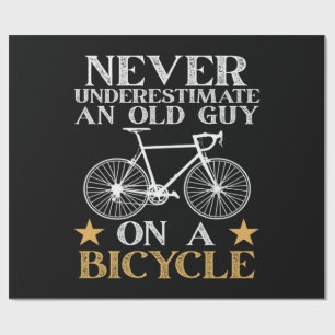 Papier Cadeau Humour de cycliste drôle de vélo