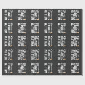 Papier Cadeau Humour de la prothèse amputée de jambe amusante (Plat)