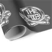 Papier Cadeau Humour de l'artisan de réparation de plombier (Coin rond)