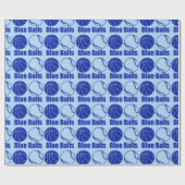 Papier Cadeau humour de Noël BALLS BASKET-BALL (Plat)