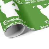 Papier Cadeau humour de Noël des BALLES DE Noël (Coin rond)