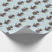 Papier Cadeau Humour drôle de chat (Coin)