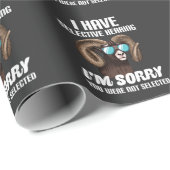 Papier Cadeau Humour rude des lunettes de soleil Mouflon Sarcasm (Coin rond)