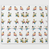 Papier Cadeau Humpty Dumpty Anniversaire de enfant (Plat)