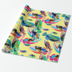 Papier Cadeau Humuhumunukunukuapuaa Hawaii Poisson enveloppant p