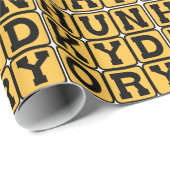 Papier Cadeau Hunky Dory, Peter Keen (Coin rond)
