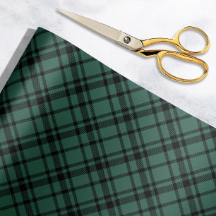 Papier Cadeau Hunter Green Scottish Tartan Plaid Holiday