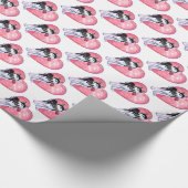 Papier Cadeau Husky Valentine's Day (Coin)